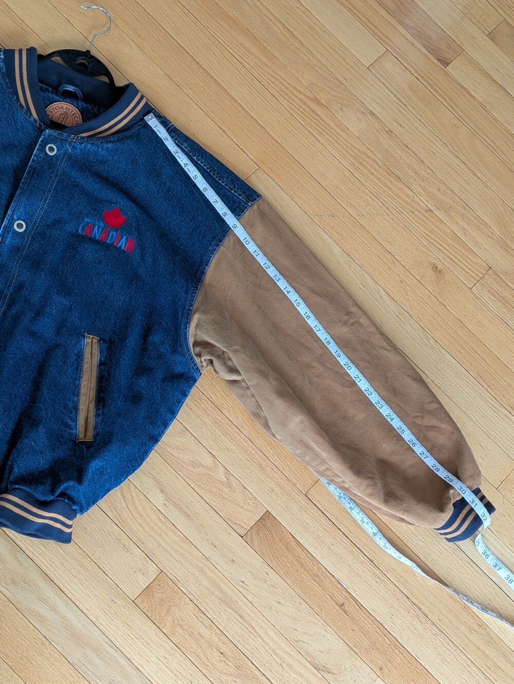 Vintage 90s Molson Canadian Varsity Jacket by Stormtech L - Picture 5 of 8